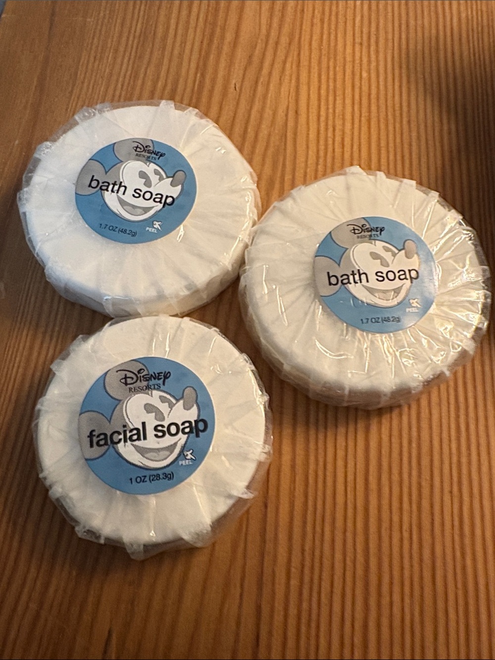 Vintage Walt Disney Two Bath Soaps, One Facial Soap. ~ NEW ~
